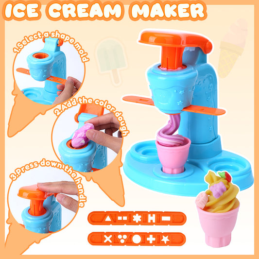 3 in 1 Color Dough Kitchen Creations Set-playdough-Gift Set for Kids