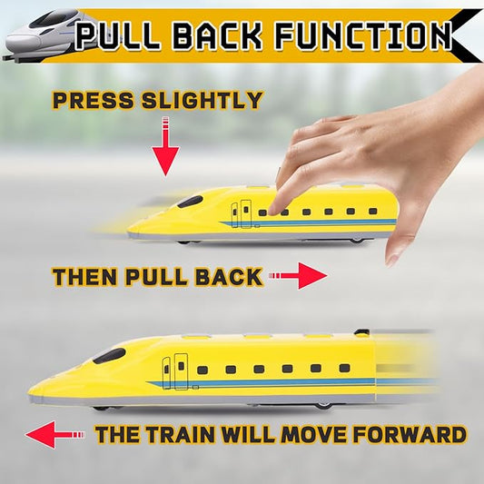 Bullet Train Pull Back Toy