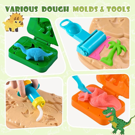 Dinosaur Color Dough Set