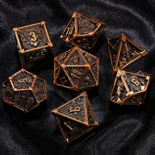 Sirensluck Resin DnD Dice Set Draconic Forge